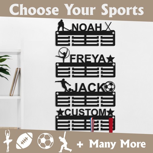 Personalised medal hanger - personalised,