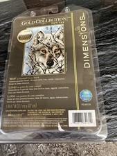 Cross stitch Kit  The gold collection "WOLF " by Dimensions Shane Dimmick