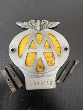 Vintage AA Car Badge, New