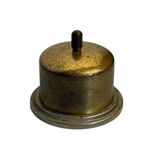 Vtg solid brass felt bottom - solid,