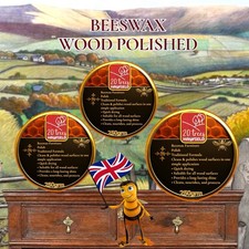 Beeswax Polish for Wood & Furniture 100% Natural of Traditional Wood Wax 100g