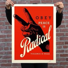 Shepard Fairey Obey PEACE IS