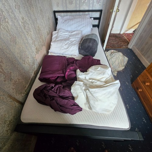 Single metal bed - frame, with