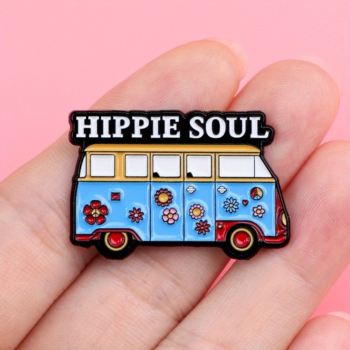 Hippie soul camper van enamel - camper,