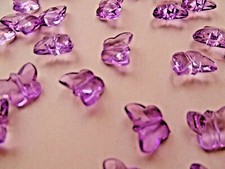 100 PURPLE BUTTERFLIES CRYSTAL