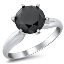13.50 Ct Round Cut Black
