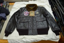 USN G-1 Flight Jacket by BUZZ RICKSON'S - MIL-J-7823 - Size 44 Eastman Leather 