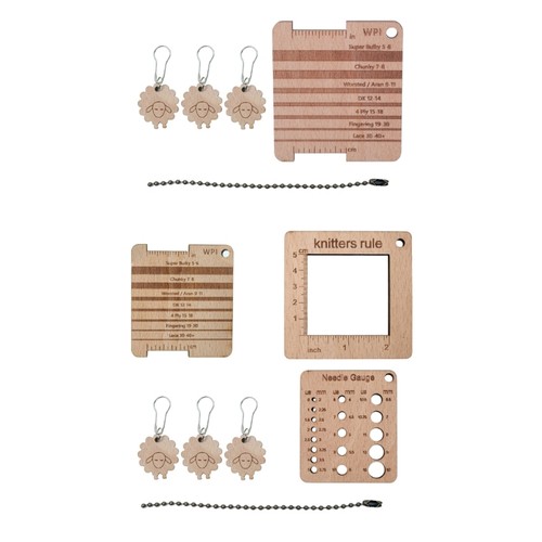 Knitting needle gauge - needle,