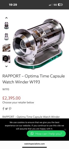 Rapport watch winder not