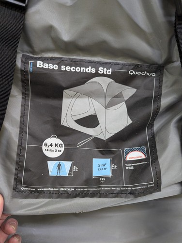 Quechua base seconds std tent - std,