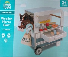 Little Town Wooden Horse Cart