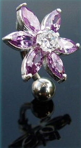 Sterling silver reverse belly - silver,
