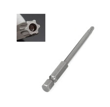 Single Magnetic Torx Bit Security Pin 75mm Long Screwdriver 1/4" Hex Star T6-T40