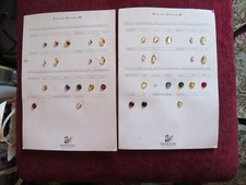 Two cards of Swarvoski jewellery stones (Sew on stone III)