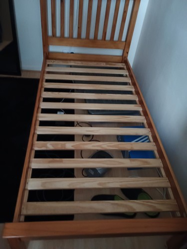 Solid wood single bed - solid,