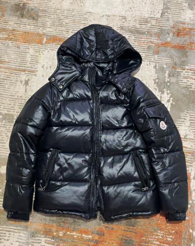 Moncler men black hooded - men's,