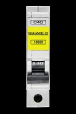 SQUARE D 40 AMP CURVE C 10kA MCB CIRCUIT BREAKER QOE 10000