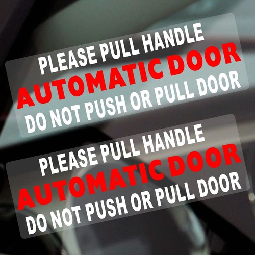 Automatic door please pull - door,