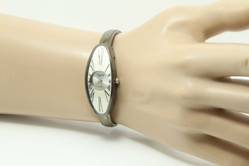 Ladies oval watch brushed - ladies,