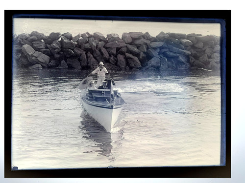 Antique 1910 glass negative - antique,