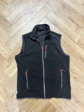 QUECHUA Men’s Fleece Sleeveless Vest Gilet Size M Charcoal Grey Zip Pockets Hike