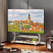 shaped Mobile TV Stand Rolling