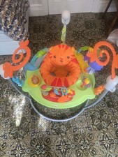 Fisher Price Jumperoo Roaring Rainforest  Baby Bouncer RRP 80.00 Lot GD