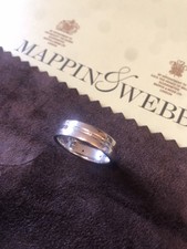 Gents 18ct White Gold Band