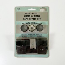 Vintage REALISTIC Audio & Video Tape Repair Kit - Splicer & Tape - NEW & UNUSED
