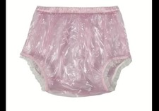 Plastic Pants Pink Lace Leg