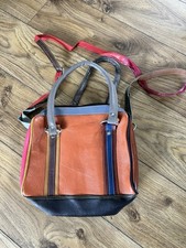 Multi Coloured Leather Handbag