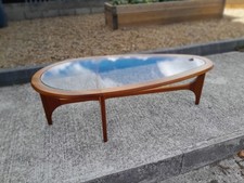 Mid Century Stonehill Teardrop Teak & Glass Coffee Table Free Delivery 🚚