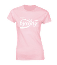 ENJOY CYCLING LADIES T SHIRT CYCLIST BIKE BICYCLE GIFT PRESENT IDEA DESIGN TOP 