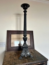 19th Century Cast Iron Church Candlestick