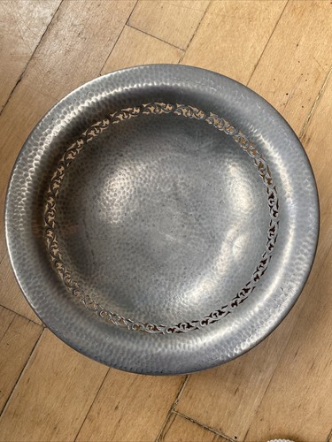 Don pewter hammered fruit bowl - hammered,