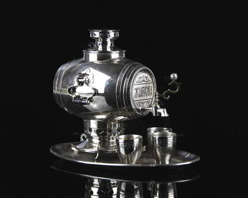 Vintage samovar with firebox