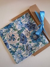 Liberty of London Hankie, Poppy Amelie Blue Lawn Fabric