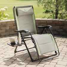 Timber Ridge Zero Gravity Folding Lounger with Side Table - Ref 5613-1-Z
