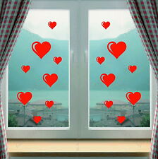 Hearts Window Shop Kitchen Love Art Decorative Vinyl Wall Sticker Decal