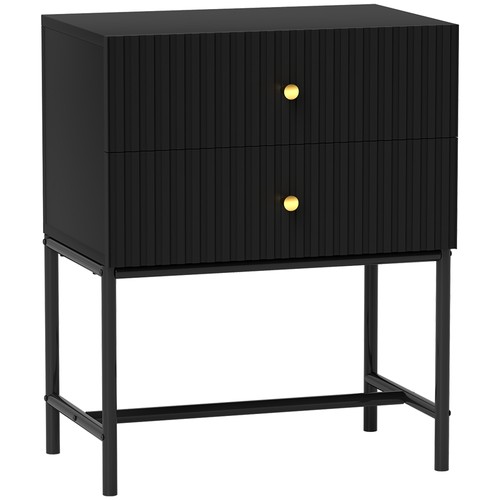 Homcom modern bedside table - modern,