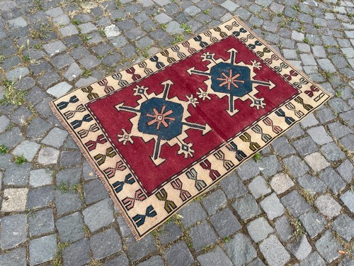 Bohemian area rug handmade - area,