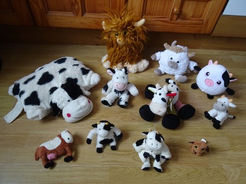 Plush cows soft toys 11 - x,