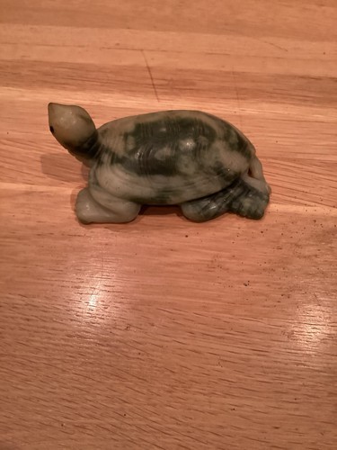 Inch jade turtle figurine - inch,