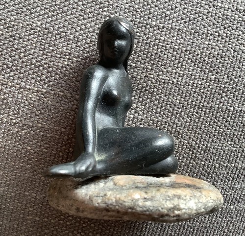 Iron little mermaid - mermaid, sitting