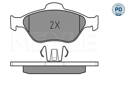 Brake pads front axle 025 - brake,