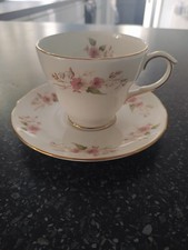 DUCHESS TEA CUP & SAUCER  in GLEN FLORAL PATTERN VINTAGE