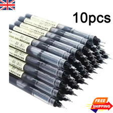10 x Black Gel Pens Fine 0.5mm