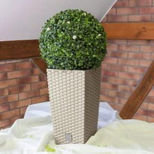 Tall Square Plastic Rattan