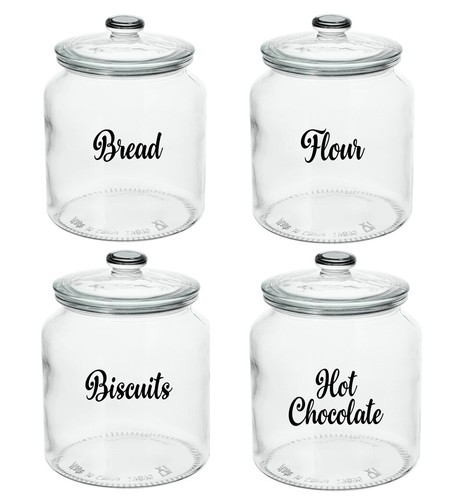Kitchen labels for - for, jars