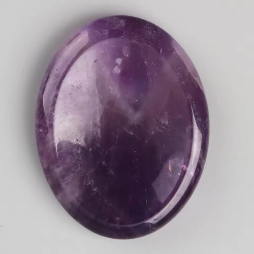 Natural crystal worry stone - crystal,